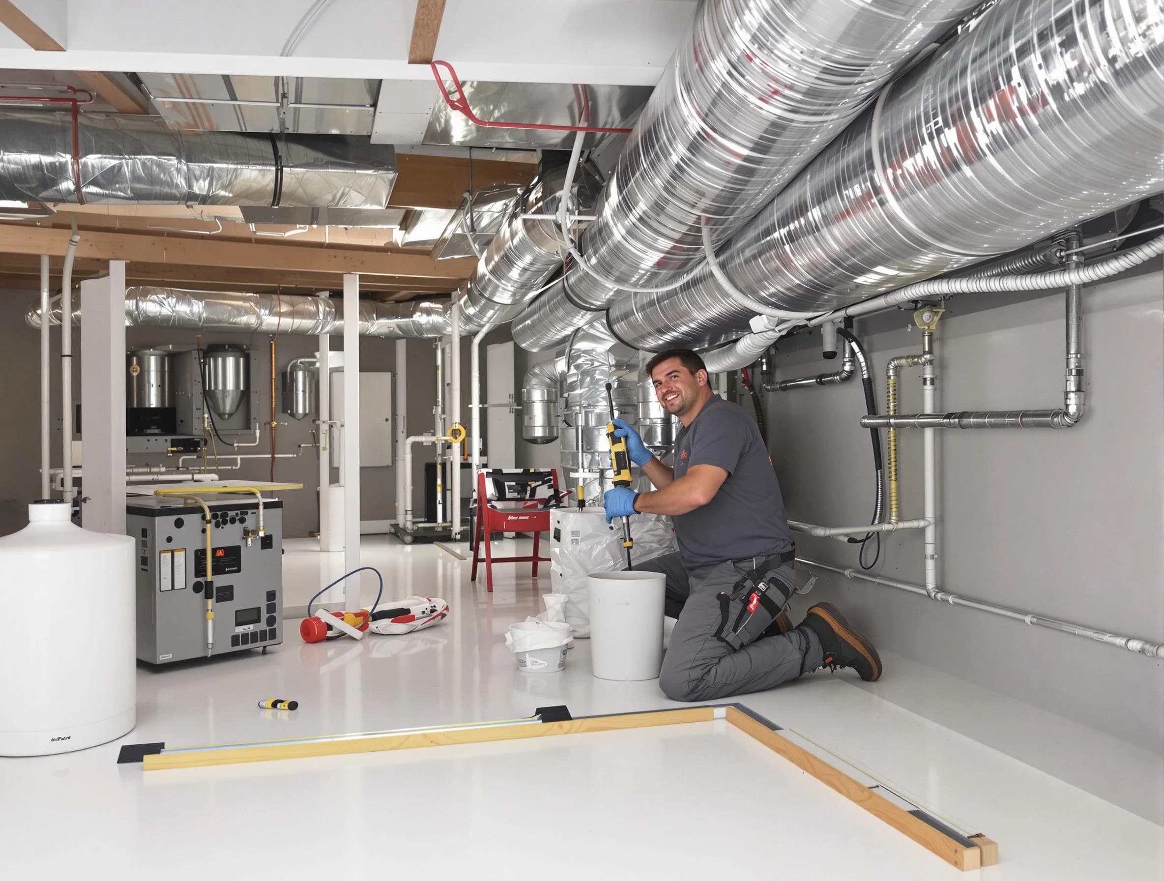 Professional duct sealing service by Aurora Air Duct Cleaning in Aurora