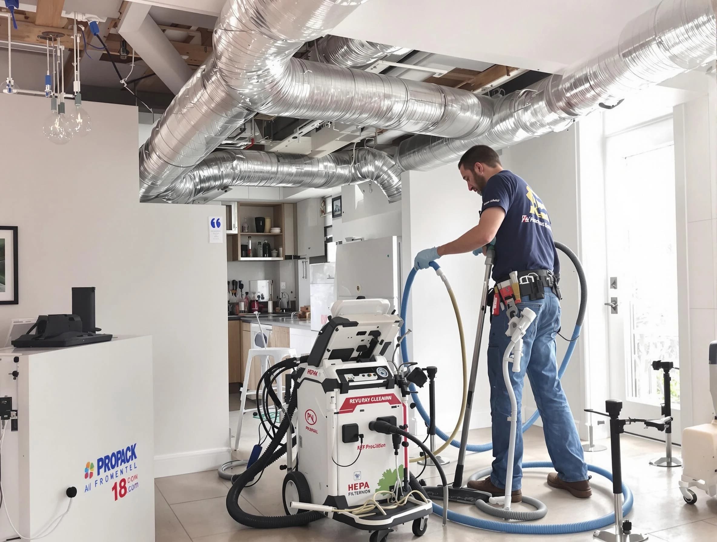 Aurora Air Duct Cleaning technician performing advanced pure duct cleaning with specialized equipment in Aurora