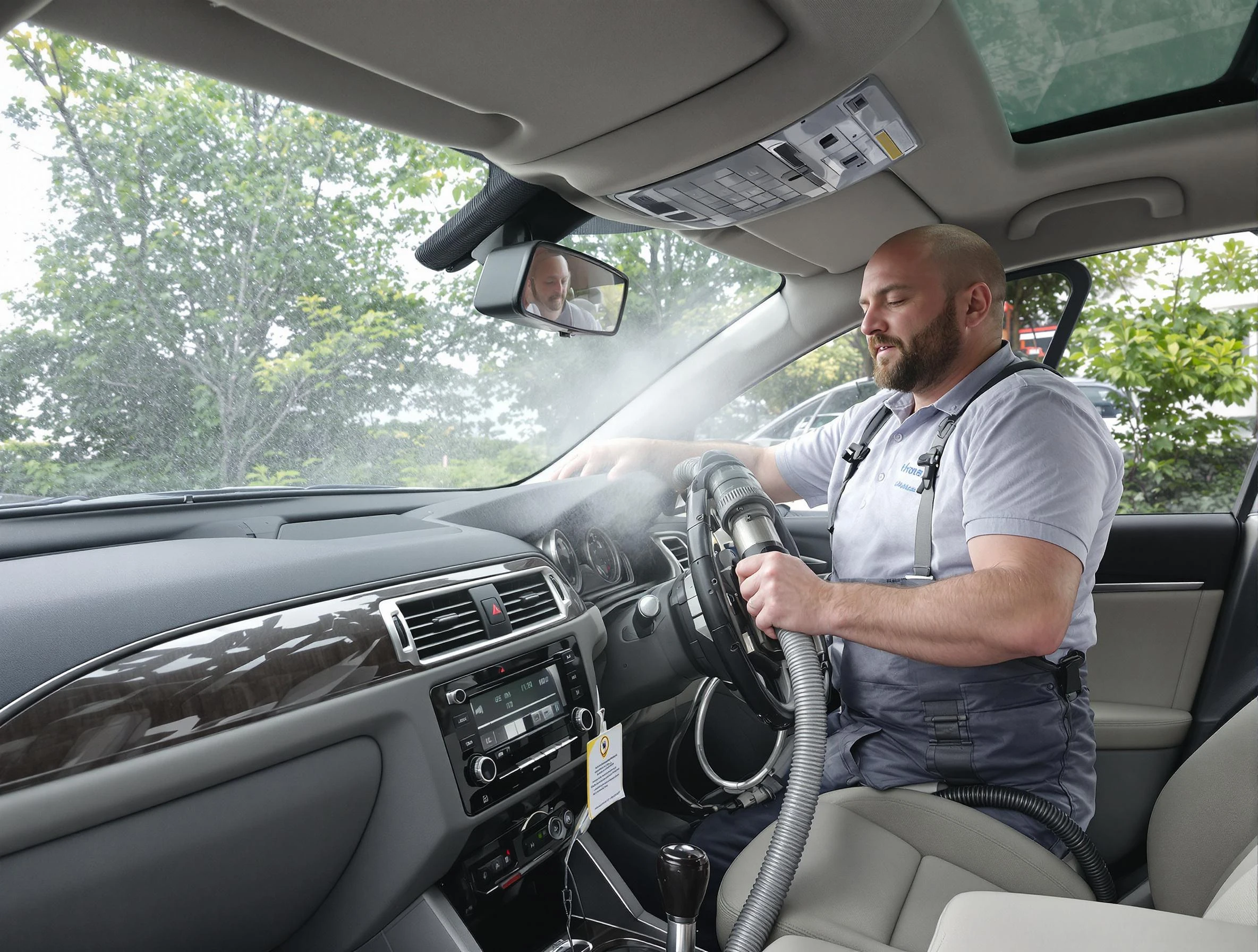 Aurora Air Duct Cleaning specialist performing professional car duct cleaning in Aurora