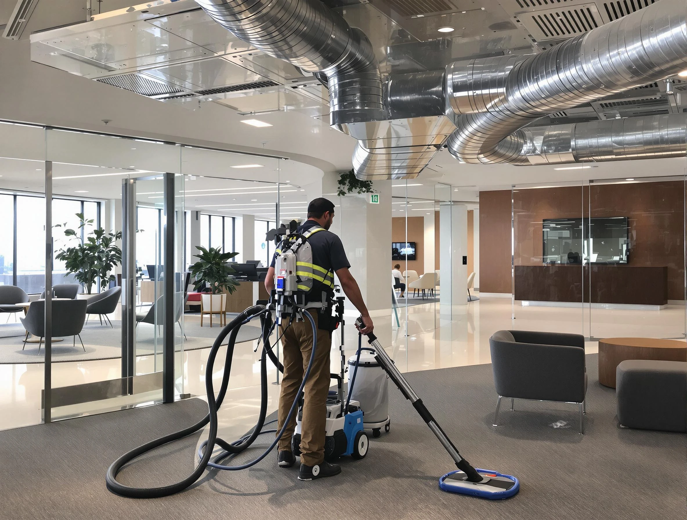 Commercial duct cleaning service by Aurora Air Duct Cleaning in Aurora