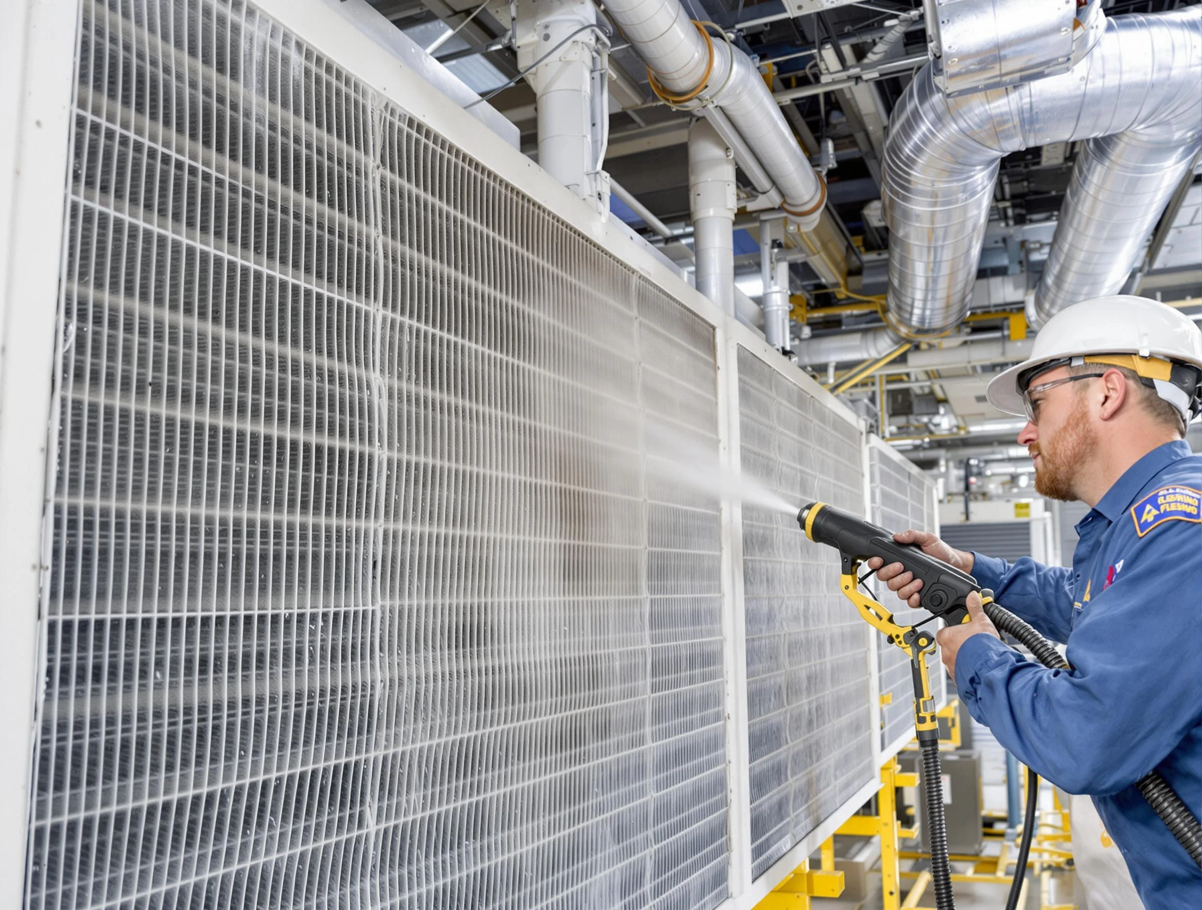 Professional commercial coil cleaning by Aurora Air Duct Cleaning in Aurora