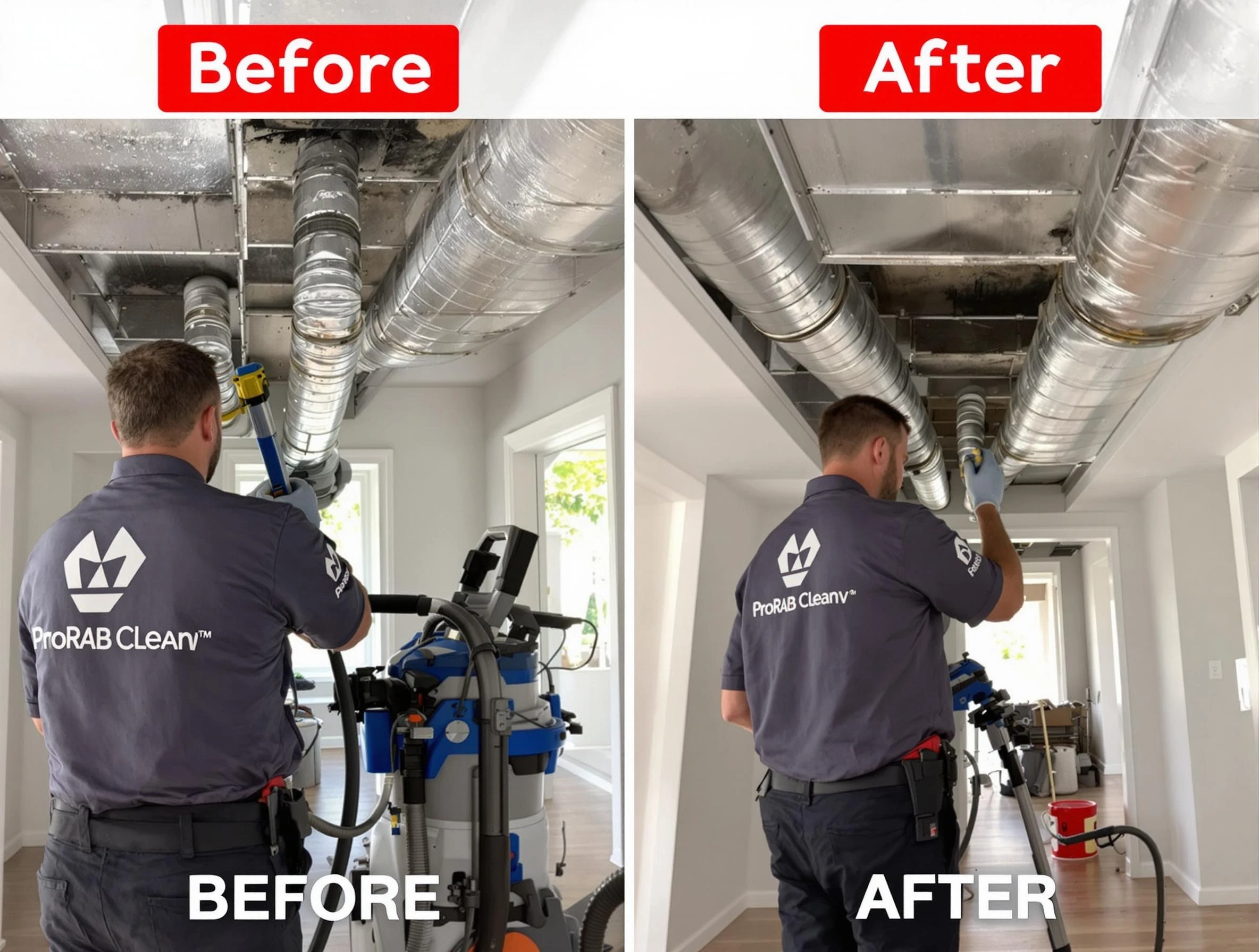 Aurora Air Duct Cleaning expert performing thorough residential duct cleaning in a Aurora home